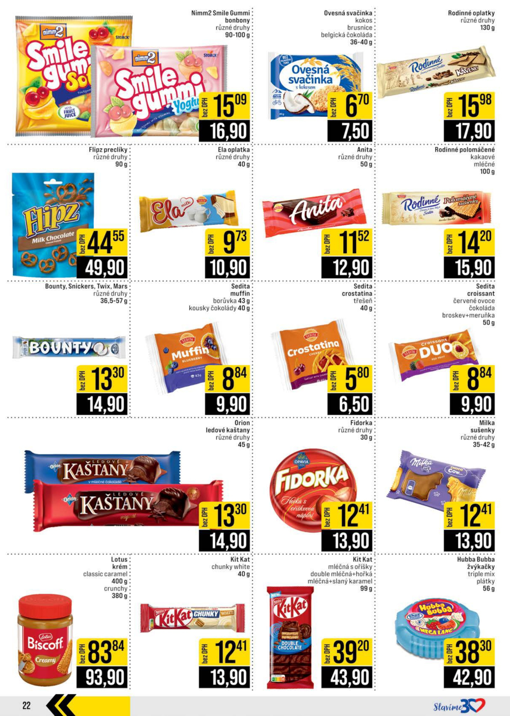 Leták JIP leták CC Cash & Carry - Brno, Ostrava, Praha, Polička, Olomouc, Karlovy Vary, Zlín, Jilemnice, Pardubice - strana 22