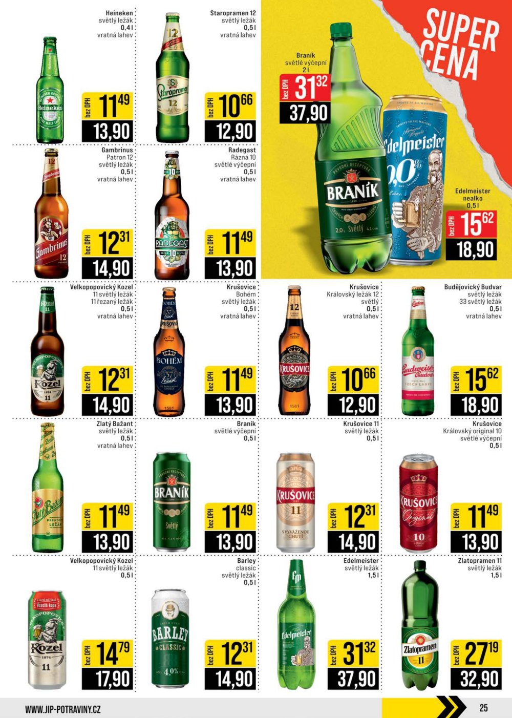 Leták JIP leták CC Cash & Carry - Brno, Ostrava, Praha, Polička, Olomouc, Karlovy Vary, Zlín, Jilemnice, Pardubice - strana 25