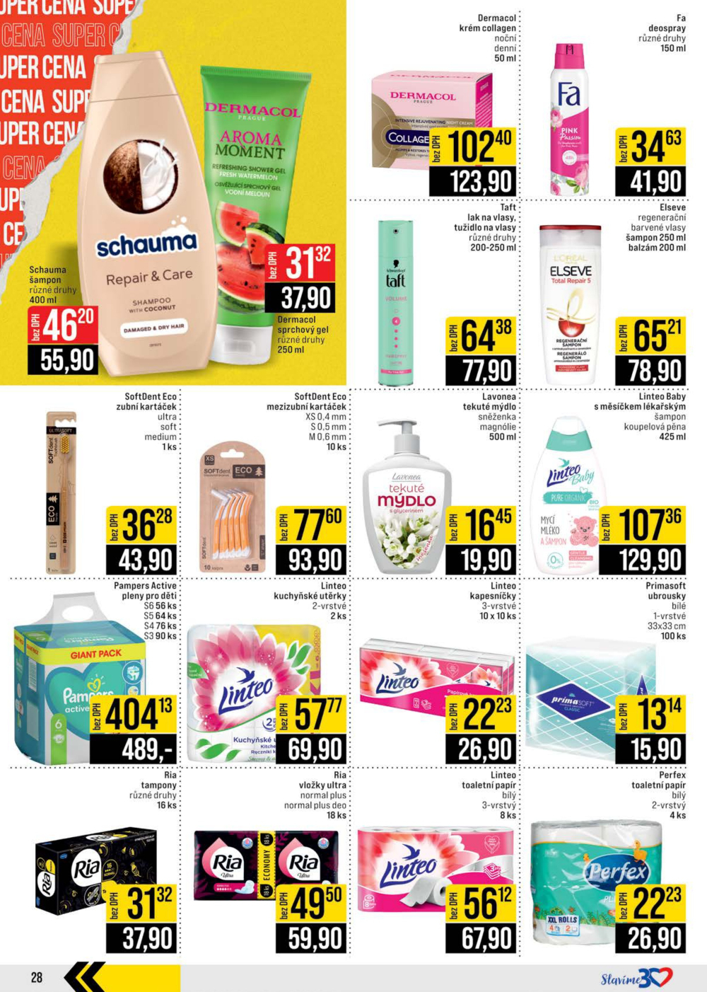 Leták JIP leták CC Cash & Carry - Brno, Ostrava, Praha, Polička, Olomouc, Karlovy Vary, Zlín, Jilemnice, Pardubice - strana 28