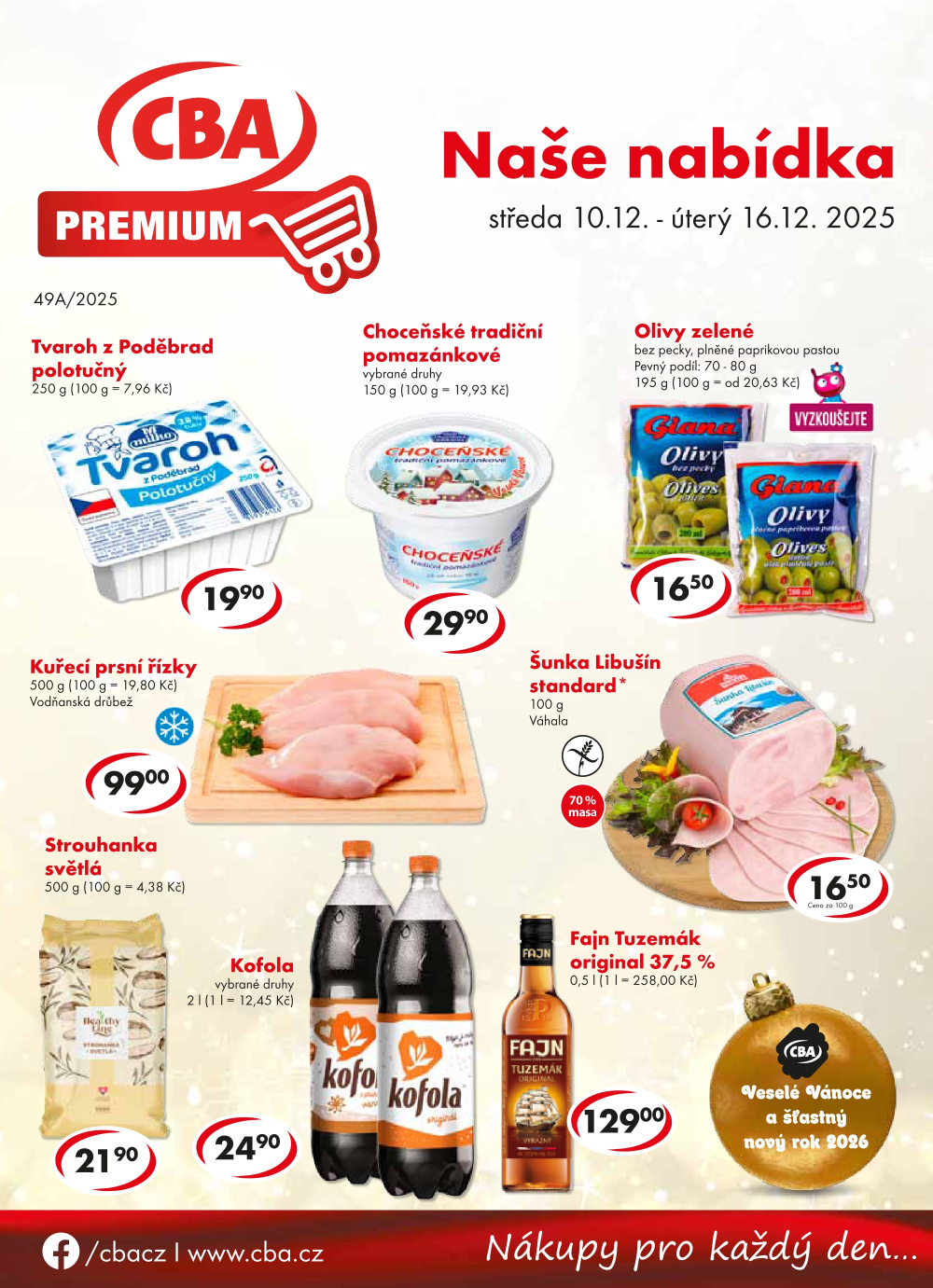 Leták CBA Premium leták - strana 1