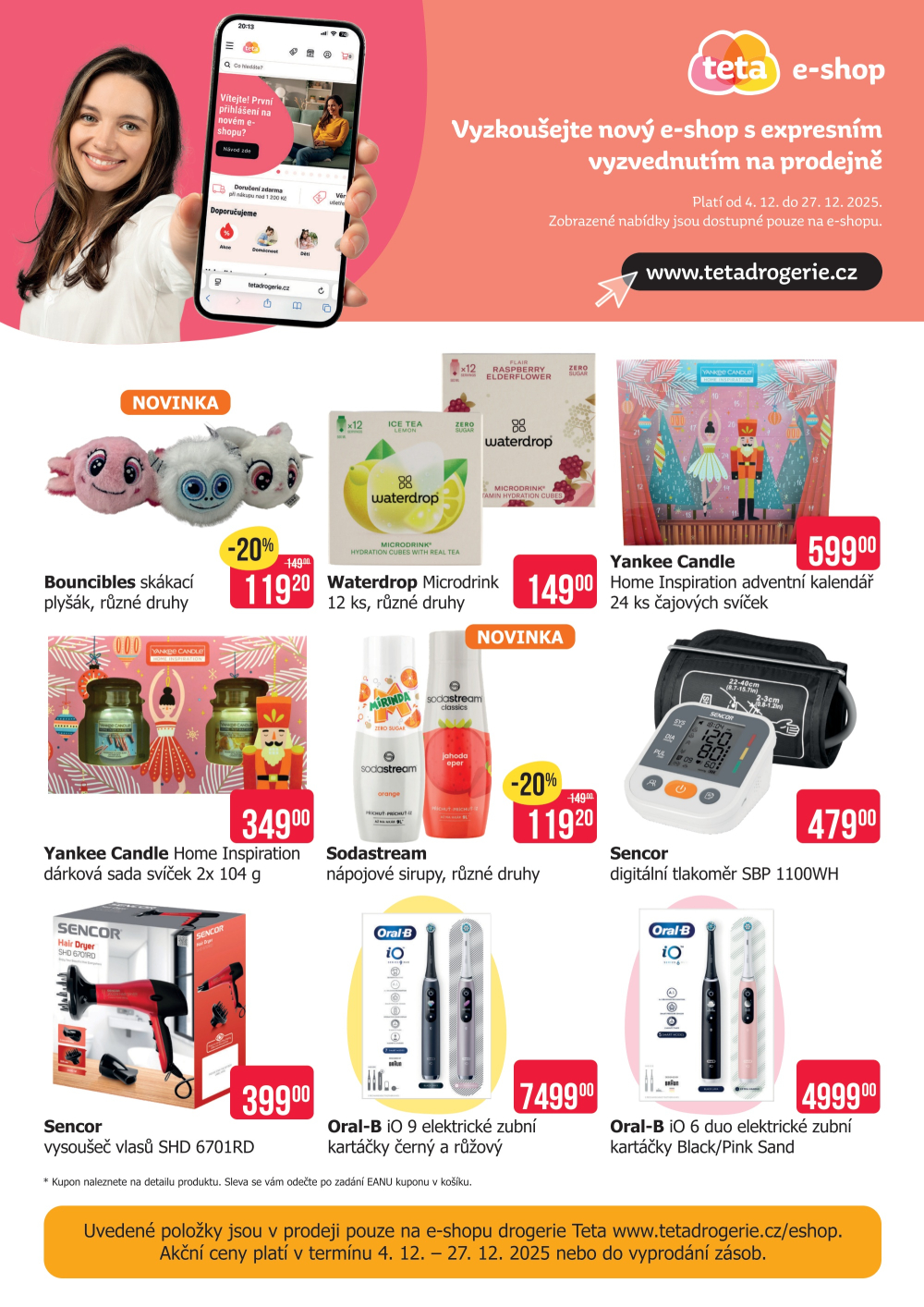 Leták Teta drogerie - Speciální nabídka e-shop - strana 1