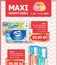 Akční leták Teta drogerie - Maxi cenový objev