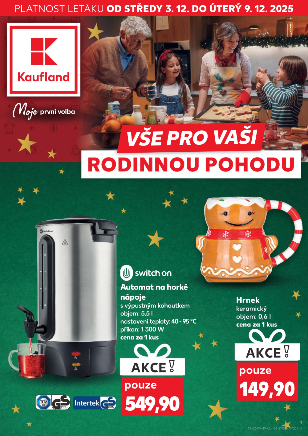 Leták Kaufland leták - Spotřební zboží - strana 1