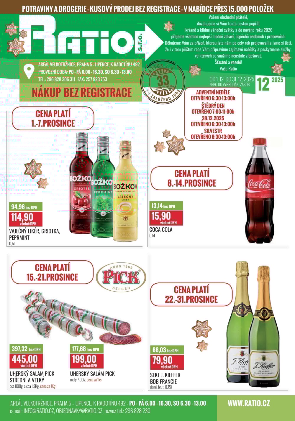 Leták Ratio leták - strana 1