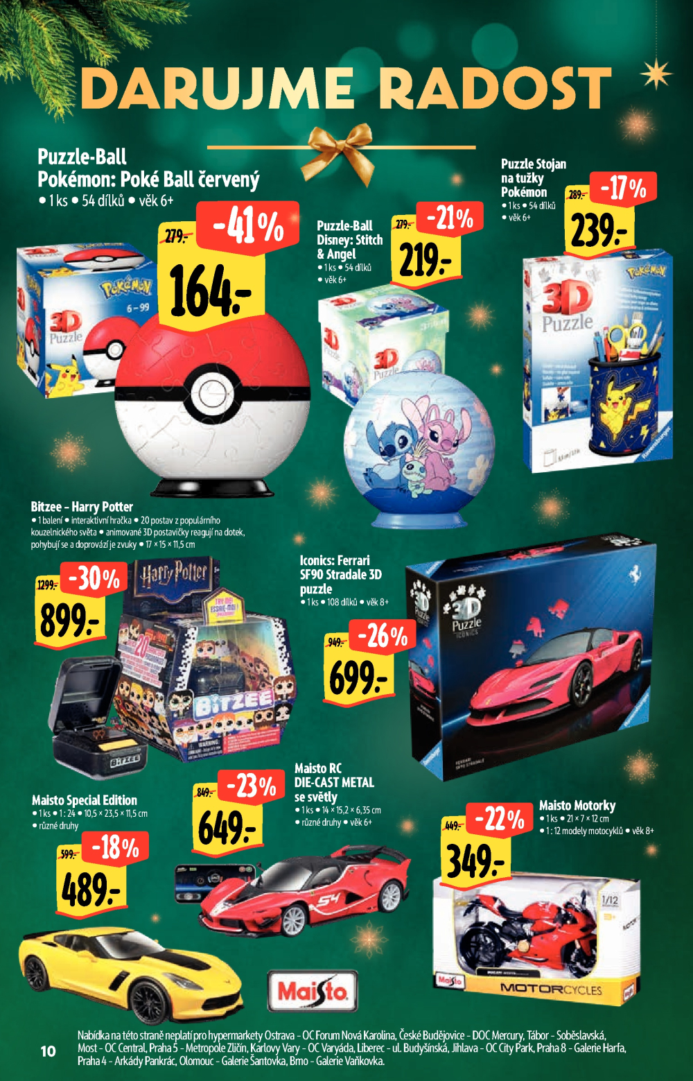 Leták Albert Hypermarket - Akční katalog Darujme radost - strana 10