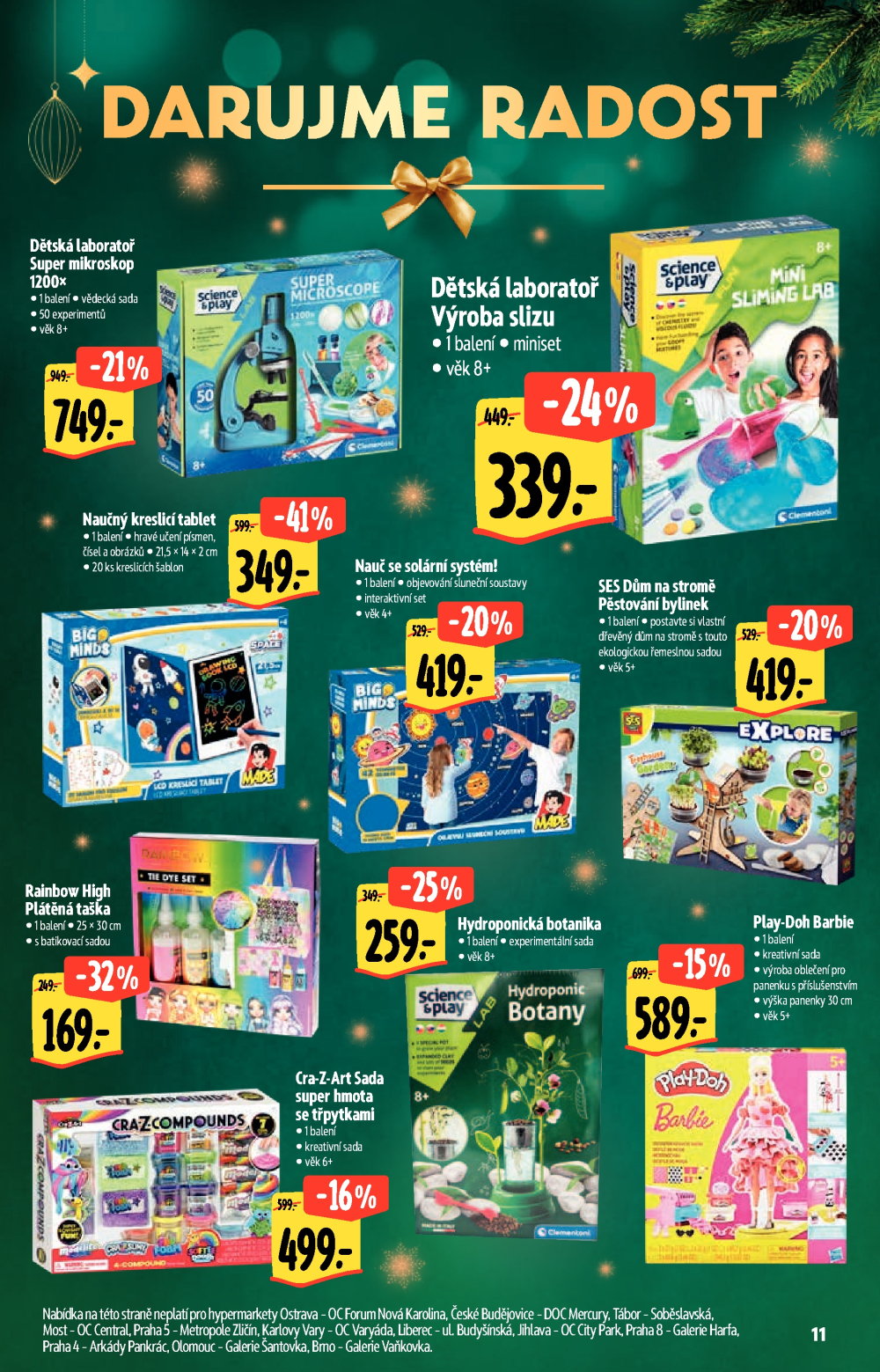 Leták Albert Hypermarket - Akční katalog Darujme radost - strana 11