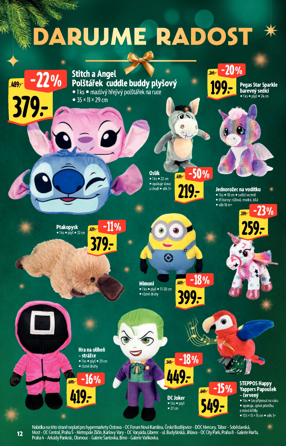 Leták Albert Hypermarket - Akční katalog Darujme radost - strana 12