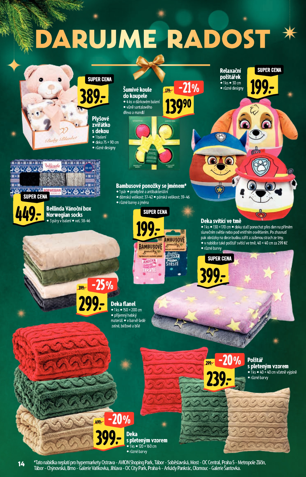 Leták Albert Hypermarket - Akční katalog Darujme radost - strana 14