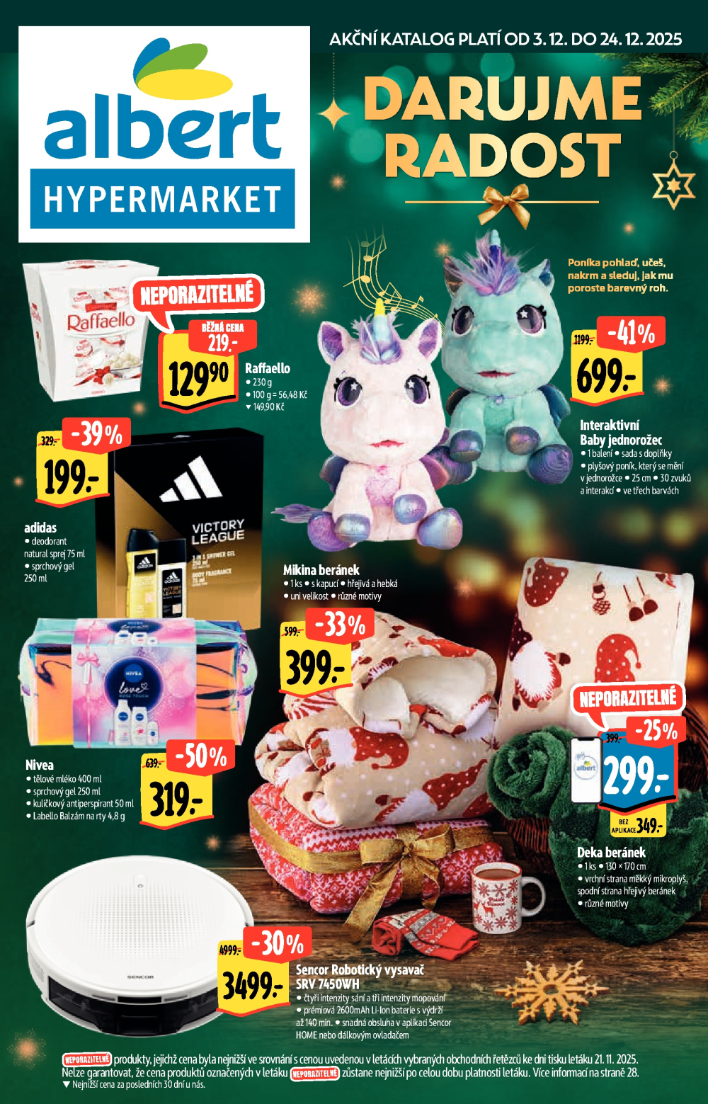 Leták Albert Hypermarket - Akční katalog Darujme radost - strana 1