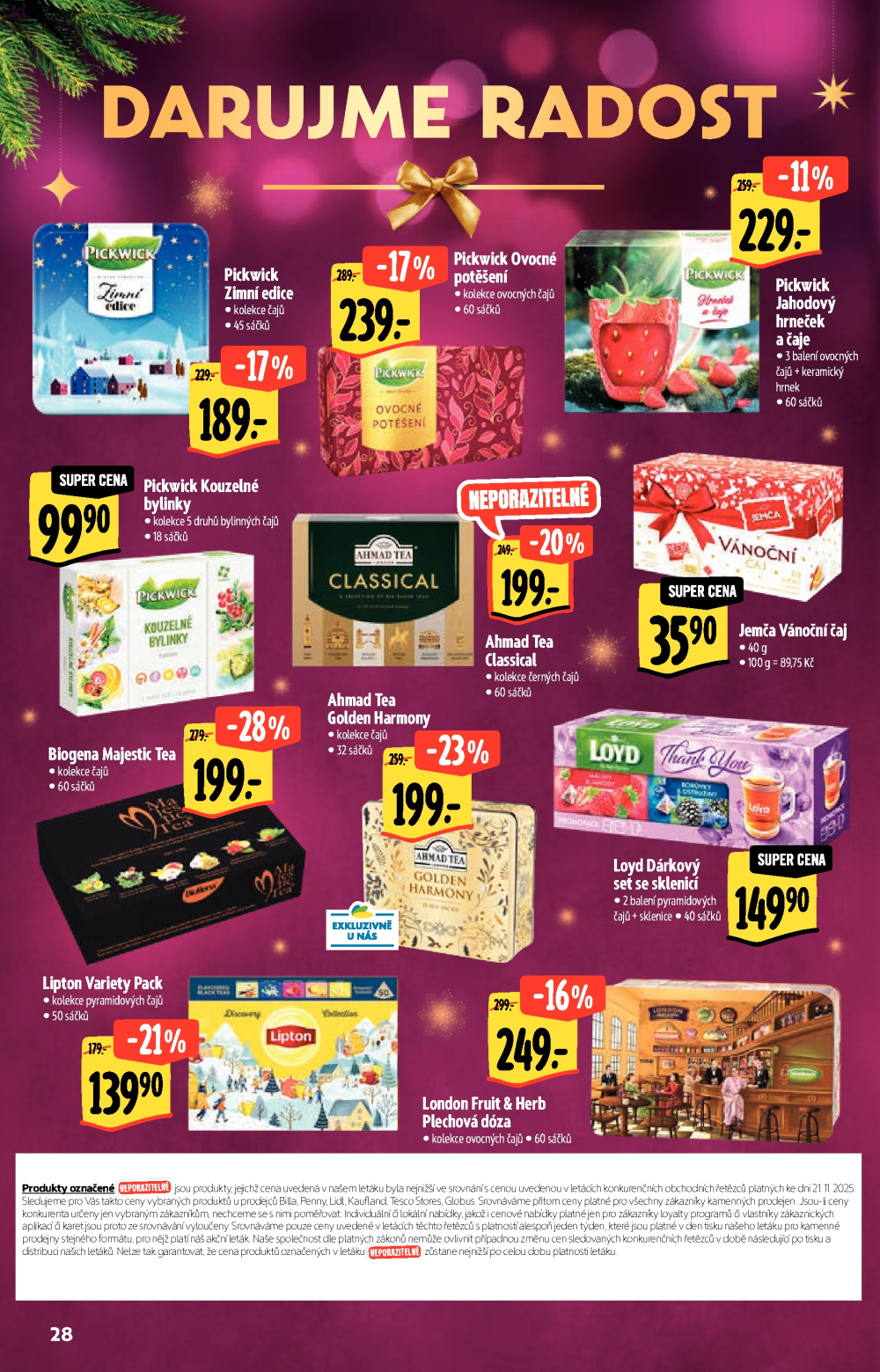 Leták Albert Hypermarket - Akční katalog Darujme radost - strana 28