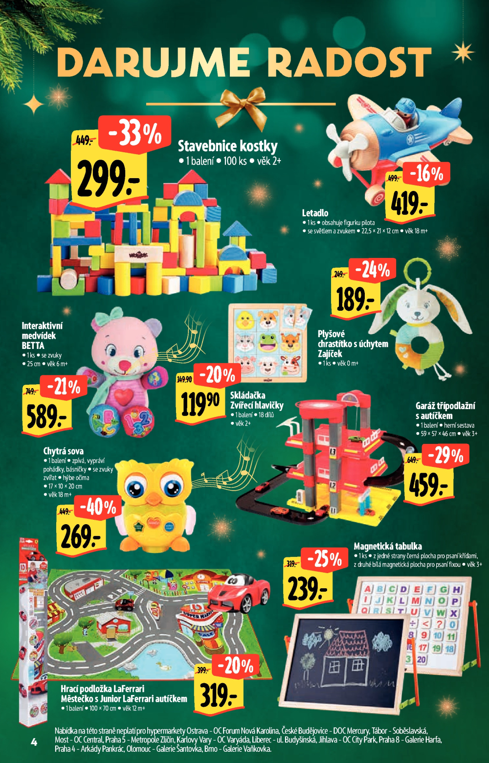 Leták Albert Hypermarket - Akční katalog Darujme radost - strana 4