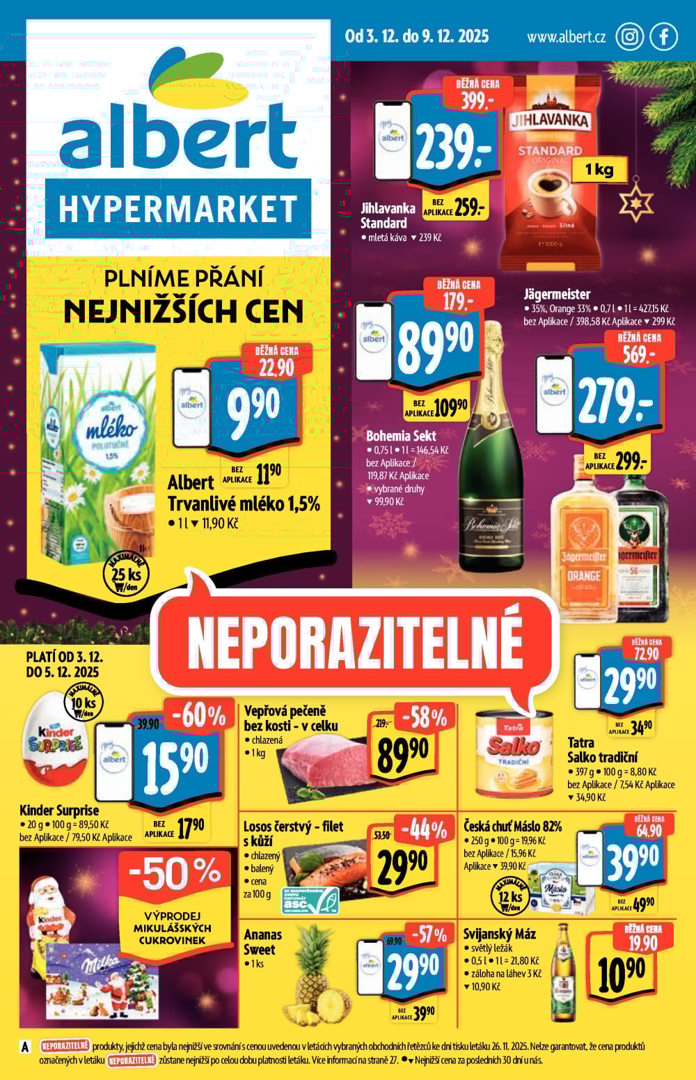 Leták Albert Hypermarket leták - strana 1
