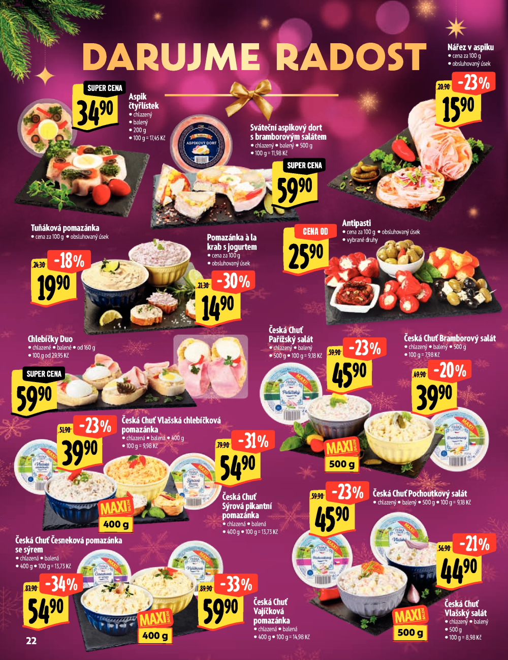 Leták Albert Hypermarket - Akční katalog Darujme radost II. - strana 22