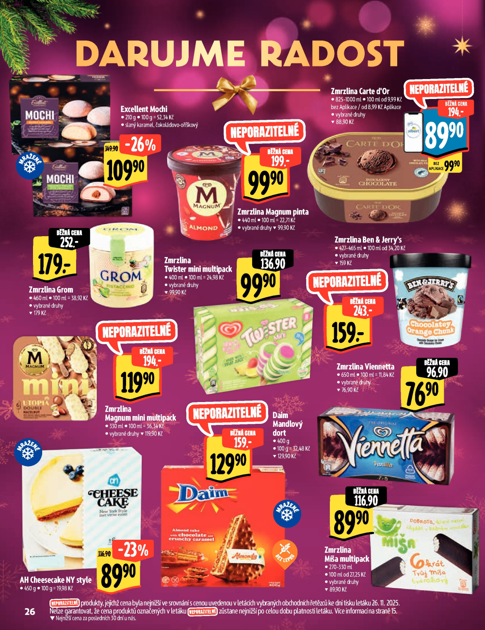 Leták Albert Supermarket - Akční katalog Darujme radost - strana 26