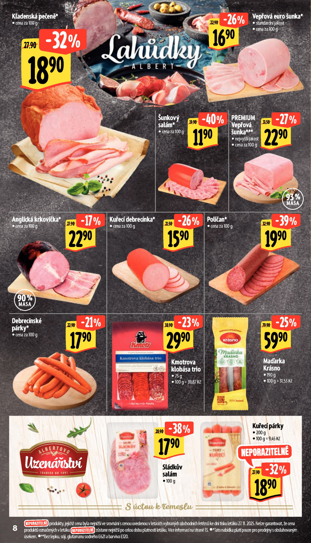 Leták Albert Supermarket leták - Praha - Nisa Mazurská - strana 15