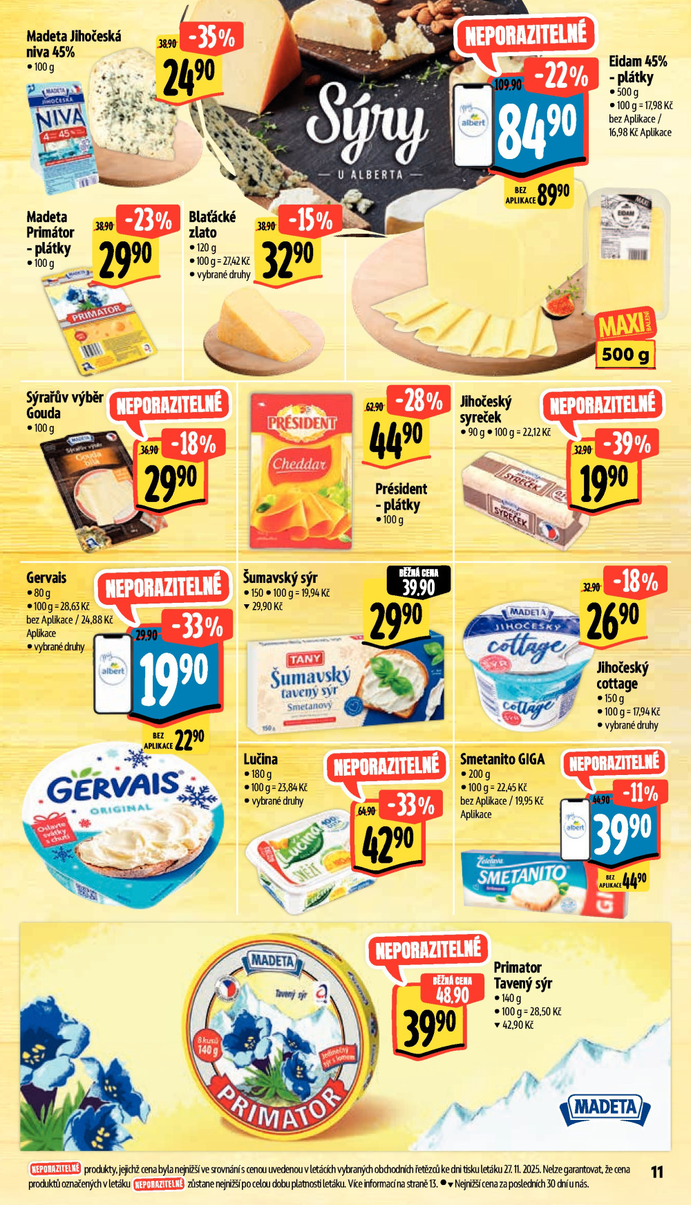 Leták Albert Supermarket leták - Praha - Nisa Mazurská - strana 18