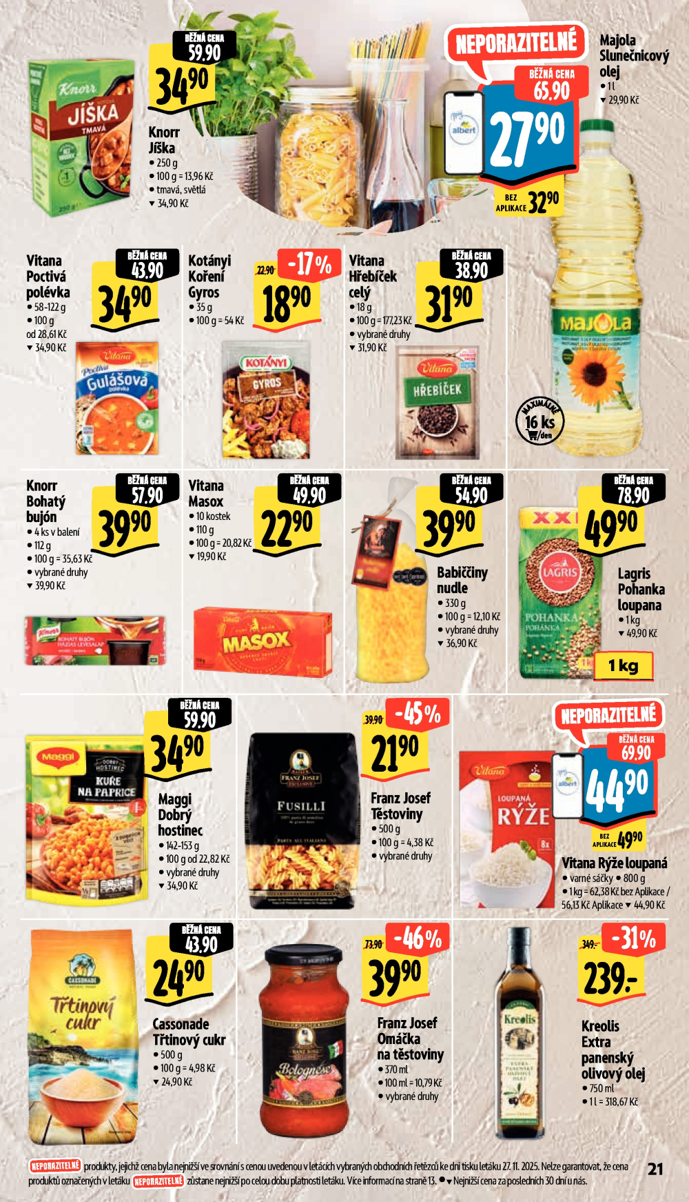 Leták Albert Supermarket leták - Praha, Veletržní - strana 32