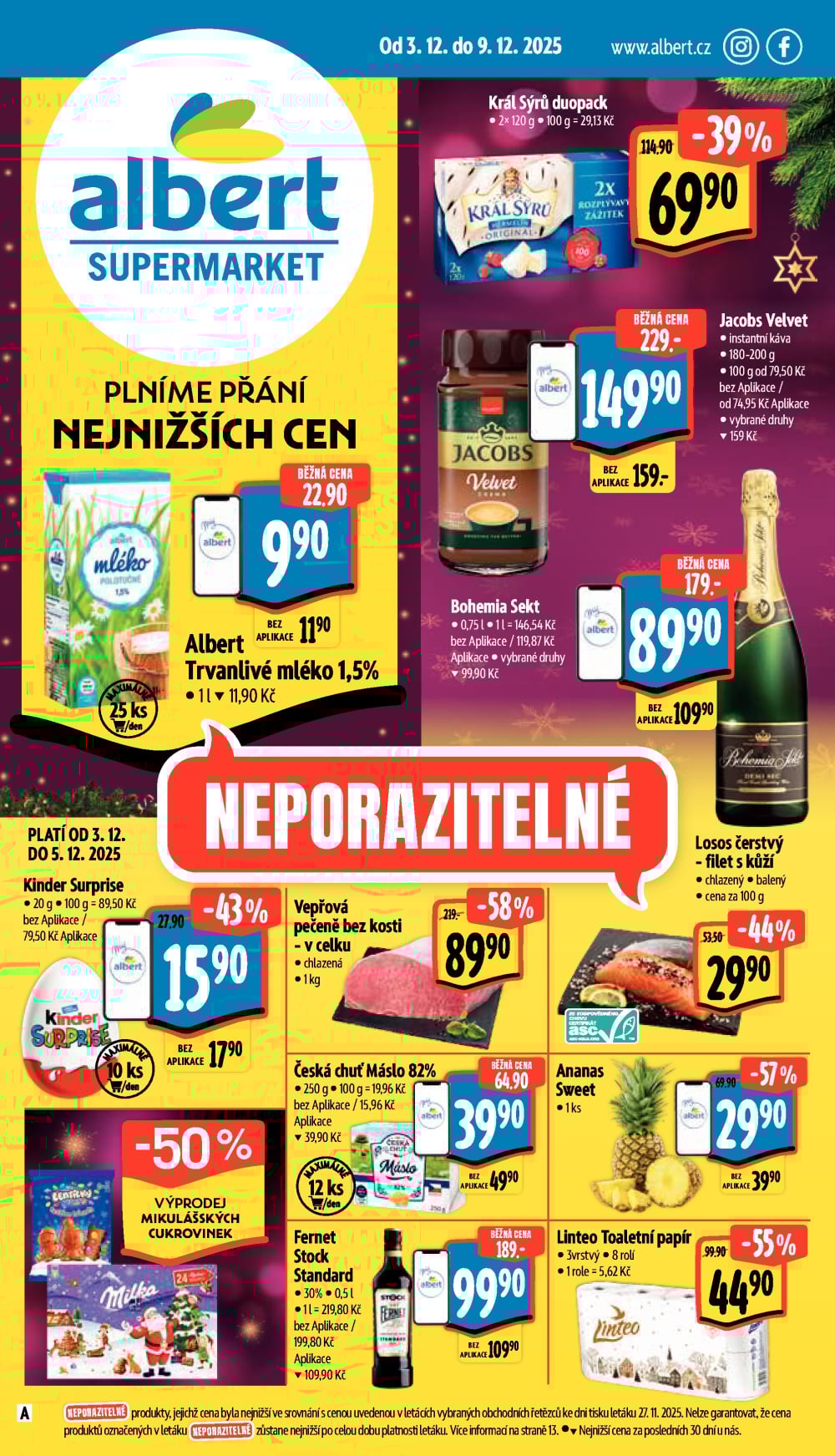 Leták Albert Supermarket leták - strana 1
