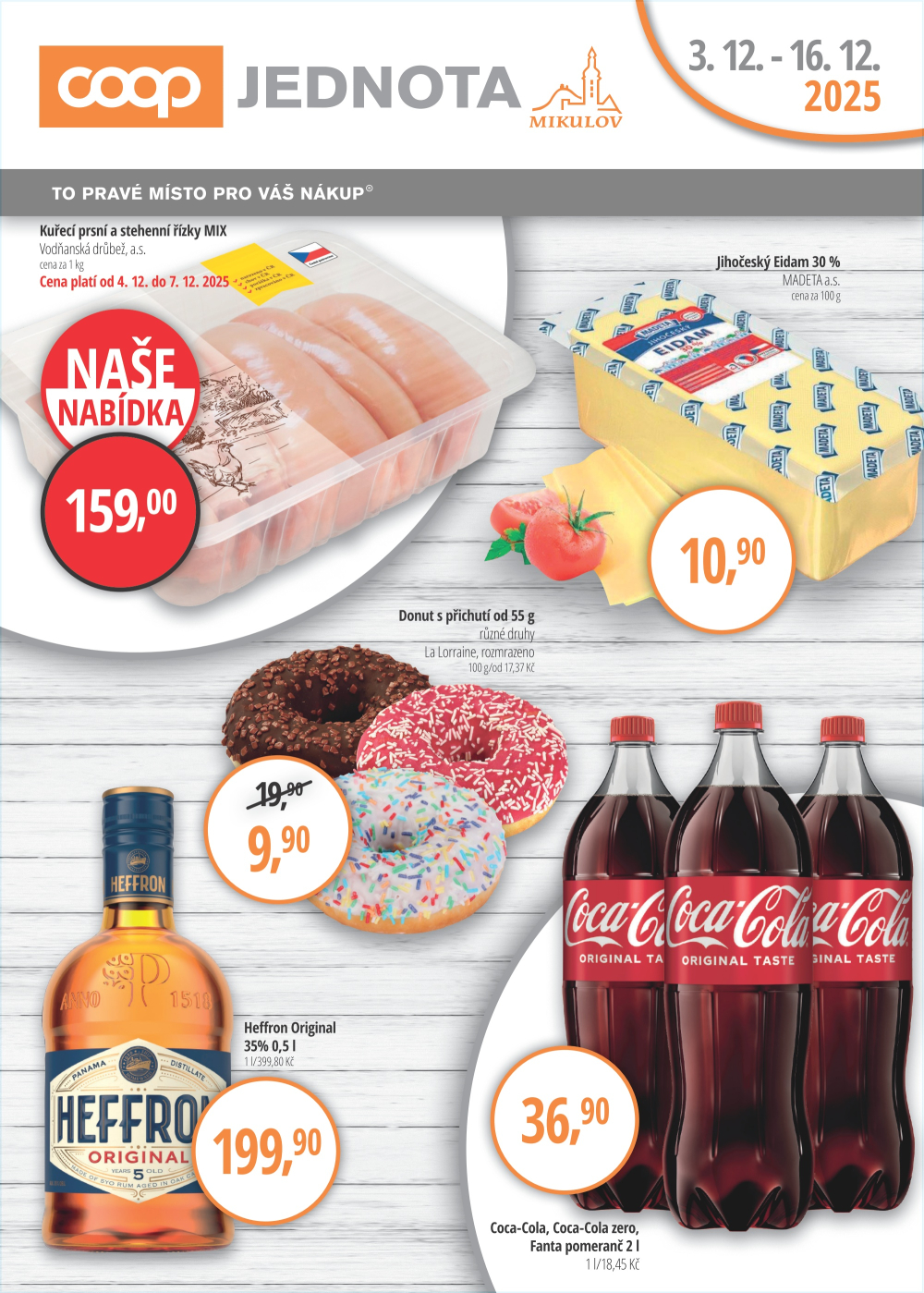 Leták Jednota Mikulov leták - strana 1