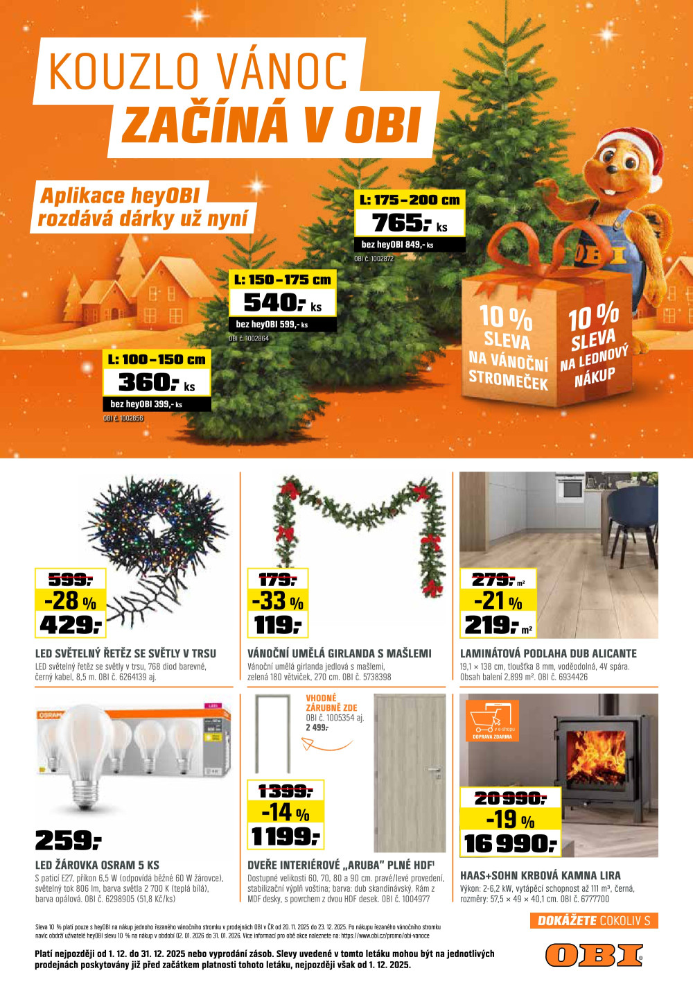 Leták OBI leták - strana 1