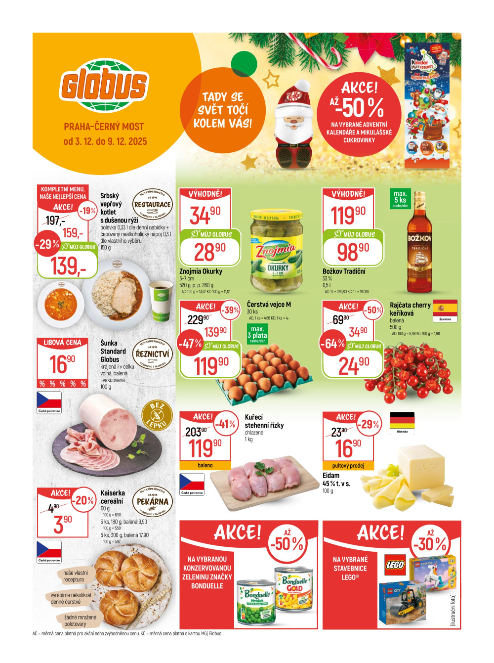 Leták Globus leták Praha - Černý Most - strana 1