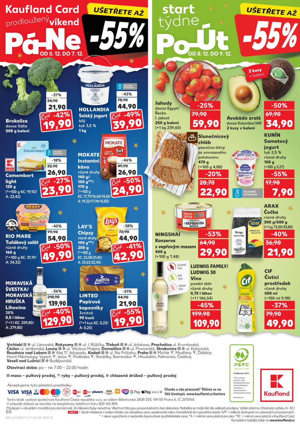 Leták Kaufland leták Praha 3 - Jarov - strana 50