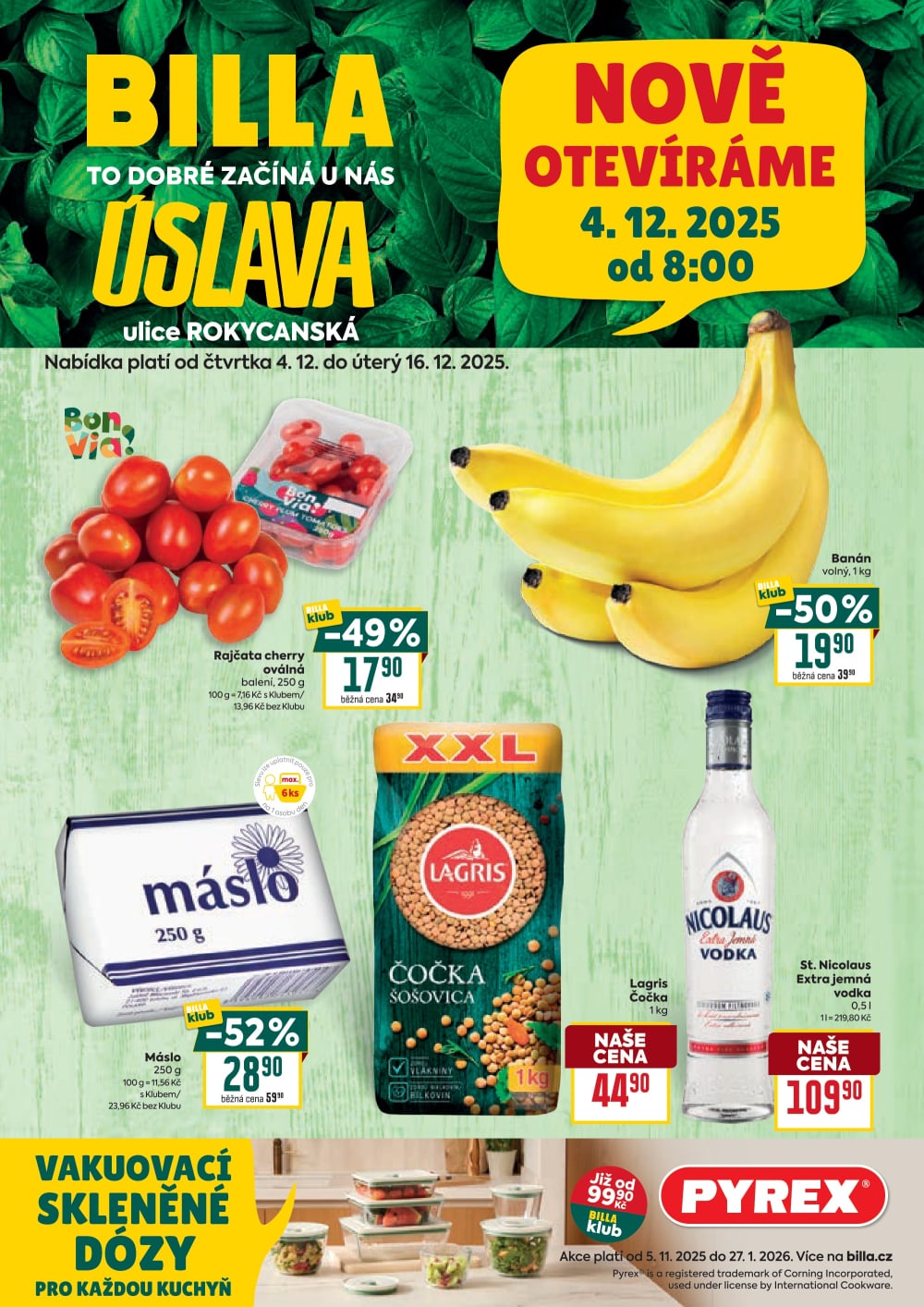 Leták BILLA leták - Plzeň, Rokycanská - strana 1