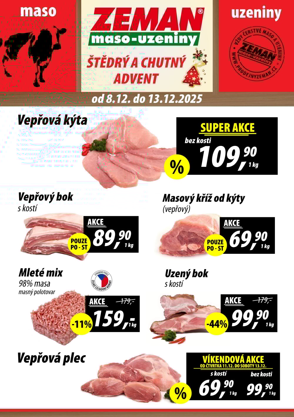 Leták ZEMAN maso - uzeniny leták - strana 1