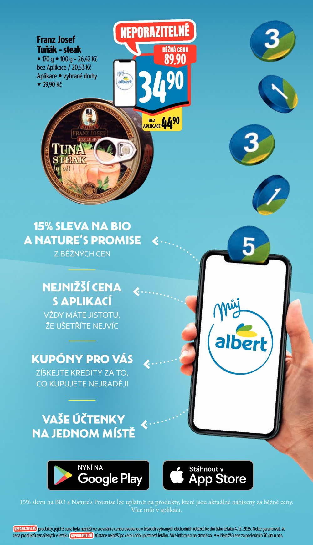 Leták Albert Supermarket leták - Praha, Veletržní - strana 9