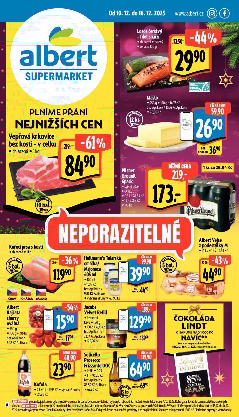 Leták Albert Supermarket leták - strana 1