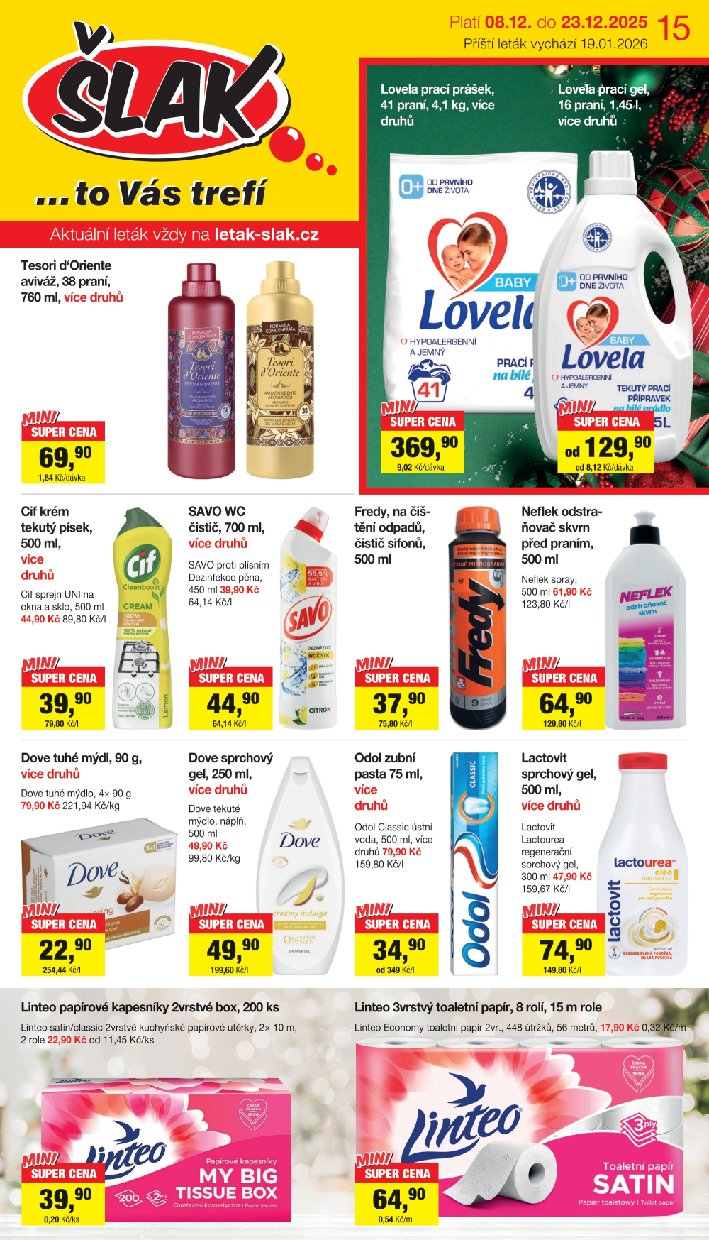 Leták Šlak drogerie leták - strana 1