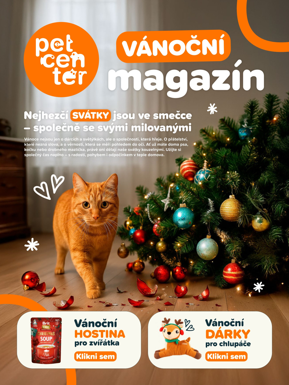 Leták Pet Center magazín - strana 1