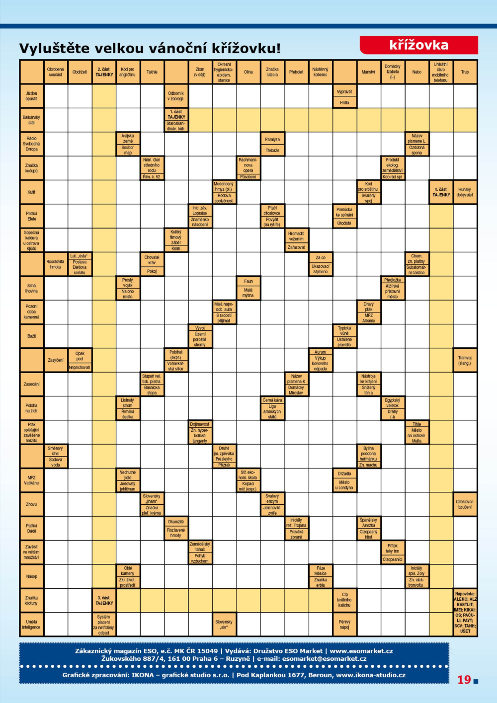 Leták ESO MARKET leták - Magazín - strana 19