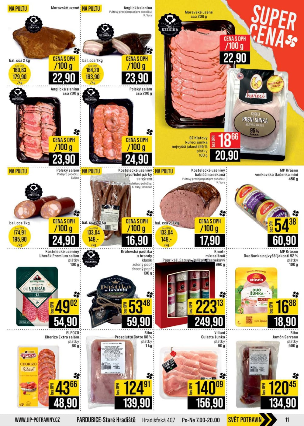 Leták JIP leták CC Cash & Carry - Brno, Ostrava, Praha, Polička, Olomouc, Karlovy Vary, Zlín, Jilemnice, Pardubice - strana 11