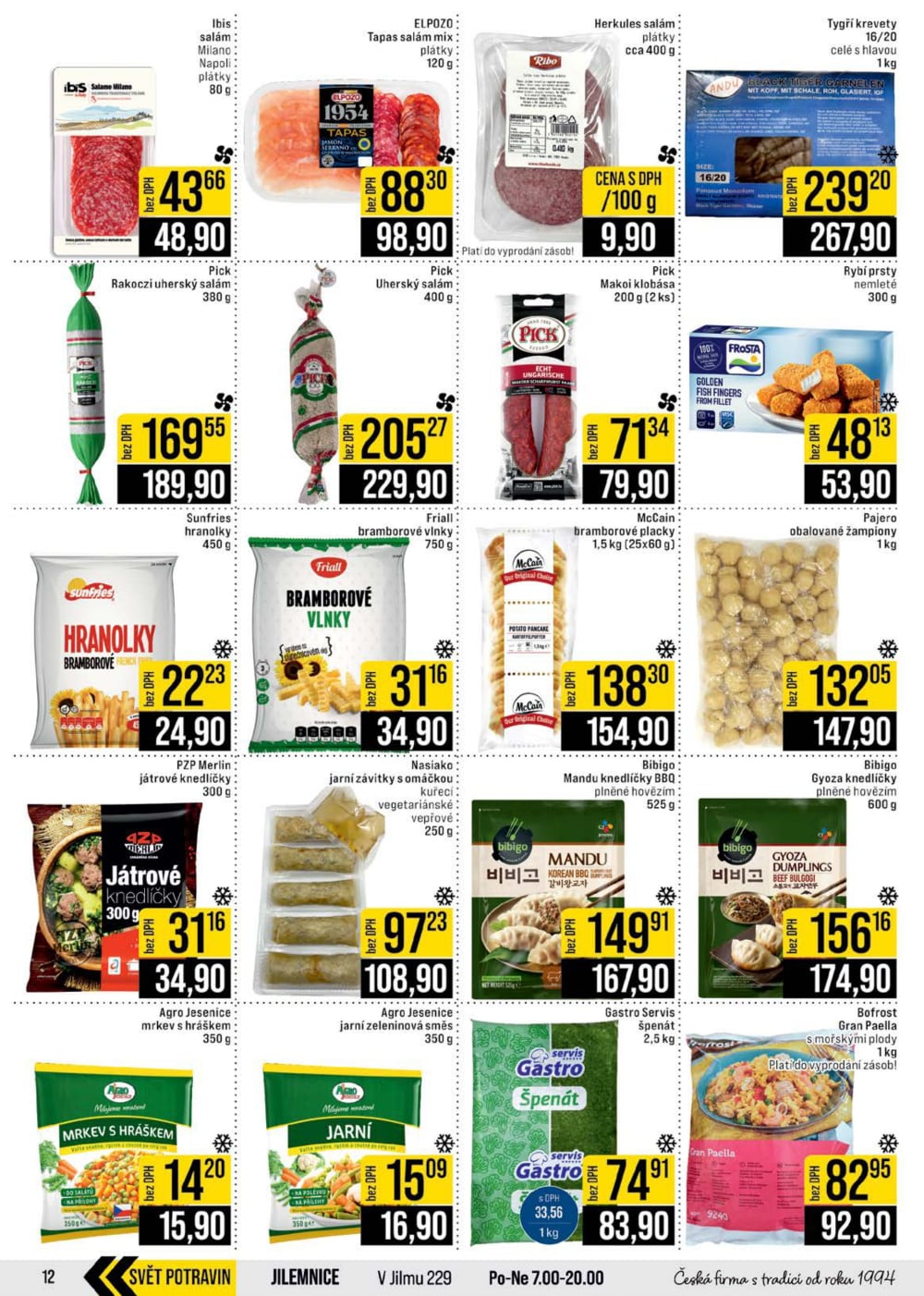 Leták JIP leták CC Cash & Carry - Brno, Ostrava, Praha, Polička, Olomouc, Karlovy Vary, Zlín, Jilemnice, Pardubice - strana 12