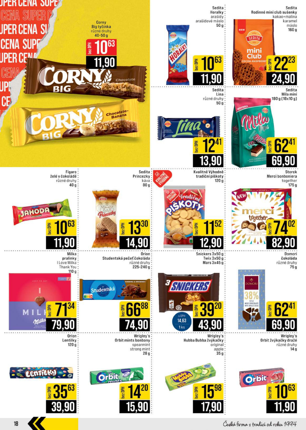 Leták JIP leták CC Cash & Carry - Brno, Ostrava, Praha, Polička, Olomouc, Karlovy Vary, Zlín, Jilemnice, Pardubice - strana 18