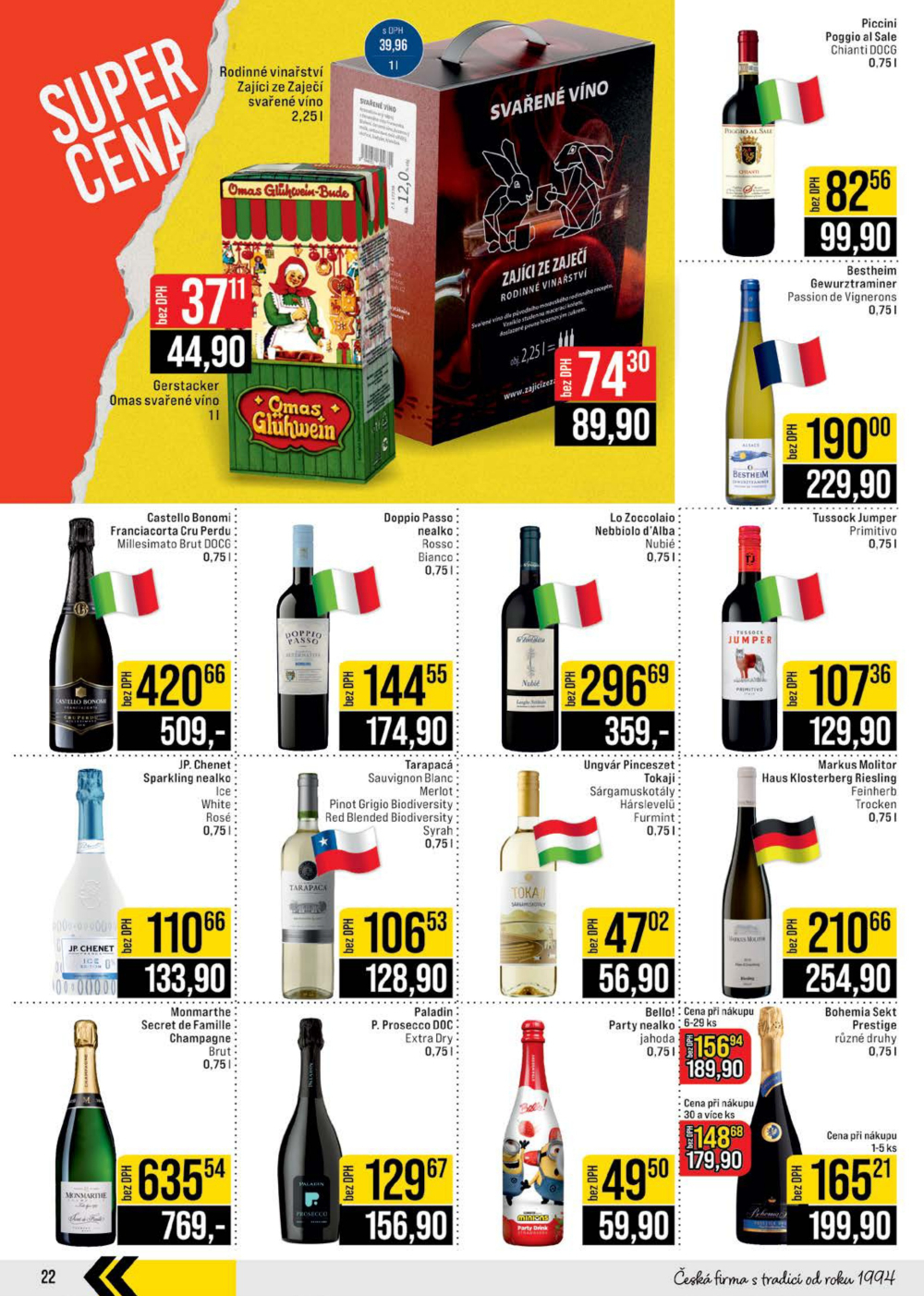 Leták JIP leták CC Cash & Carry - Brno, Ostrava, Praha, Polička, Olomouc, Karlovy Vary, Zlín, Jilemnice, Pardubice - strana 22