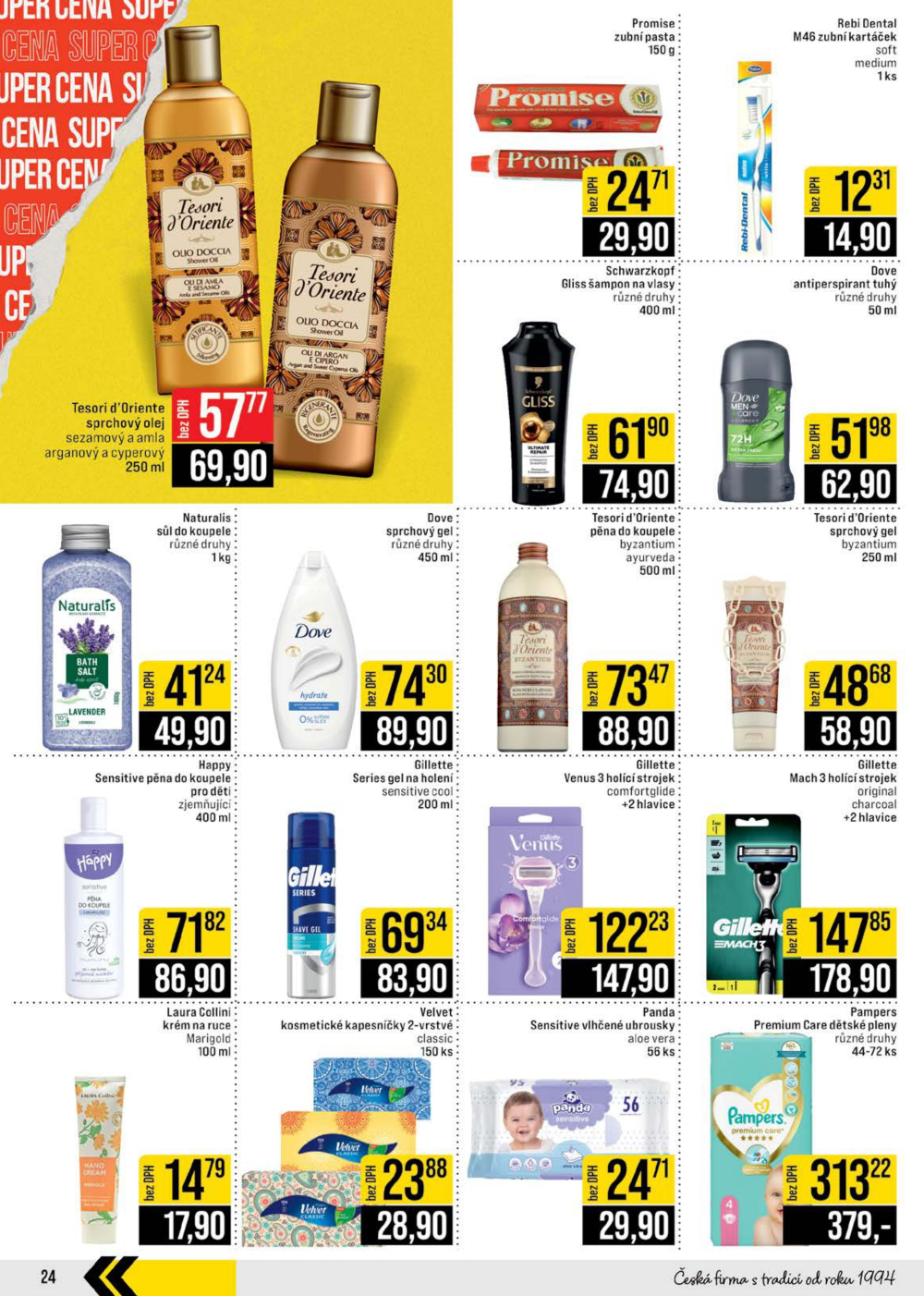 Leták JIP leták CC Cash & Carry - Brno, Ostrava, Praha, Polička, Olomouc, Karlovy Vary, Zlín, Jilemnice, Pardubice - strana 24