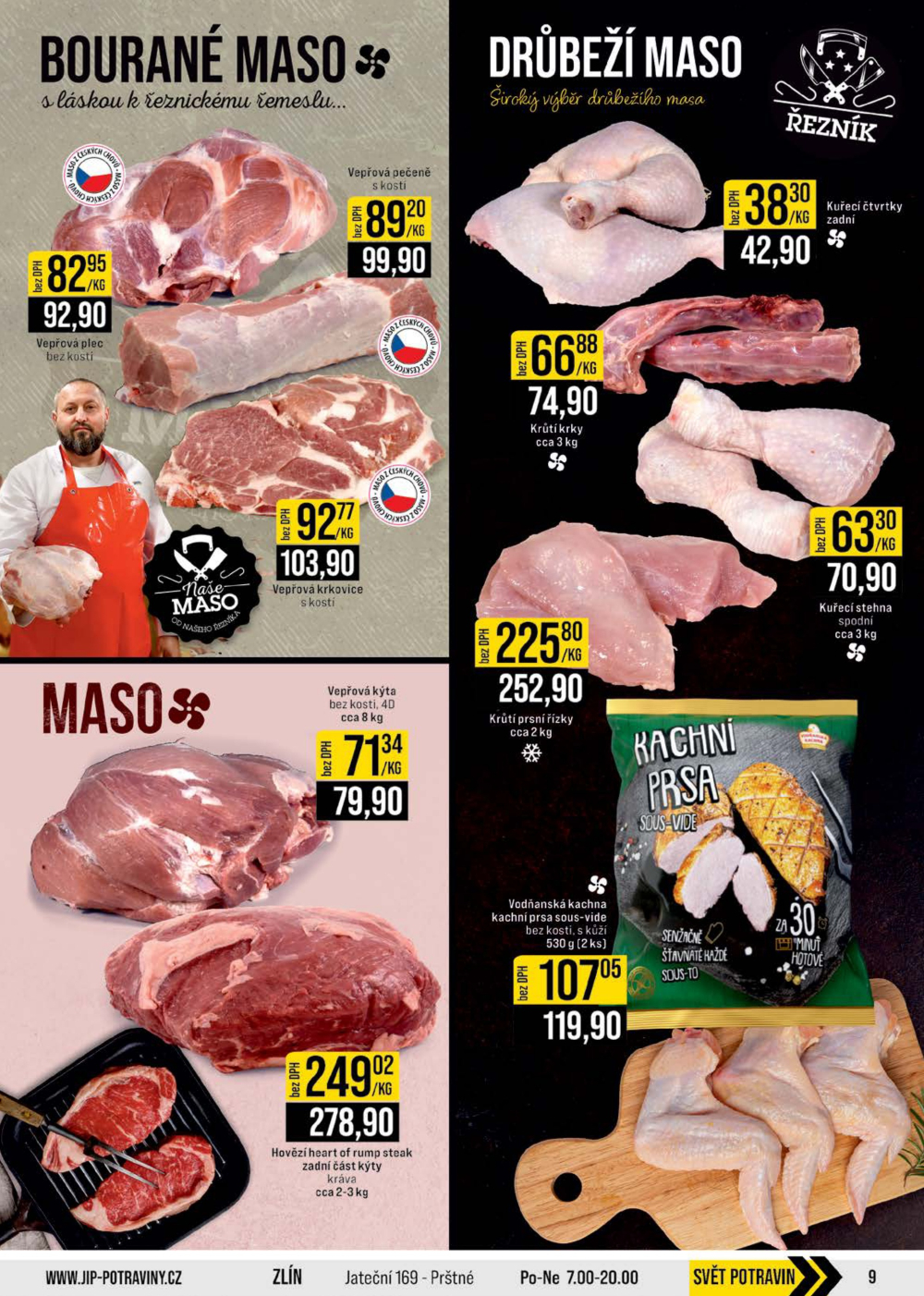 Leták JIP leták CC Cash & Carry - Brno, Ostrava, Praha, Polička, Olomouc, Karlovy Vary, Zlín, Jilemnice, Pardubice - strana 9