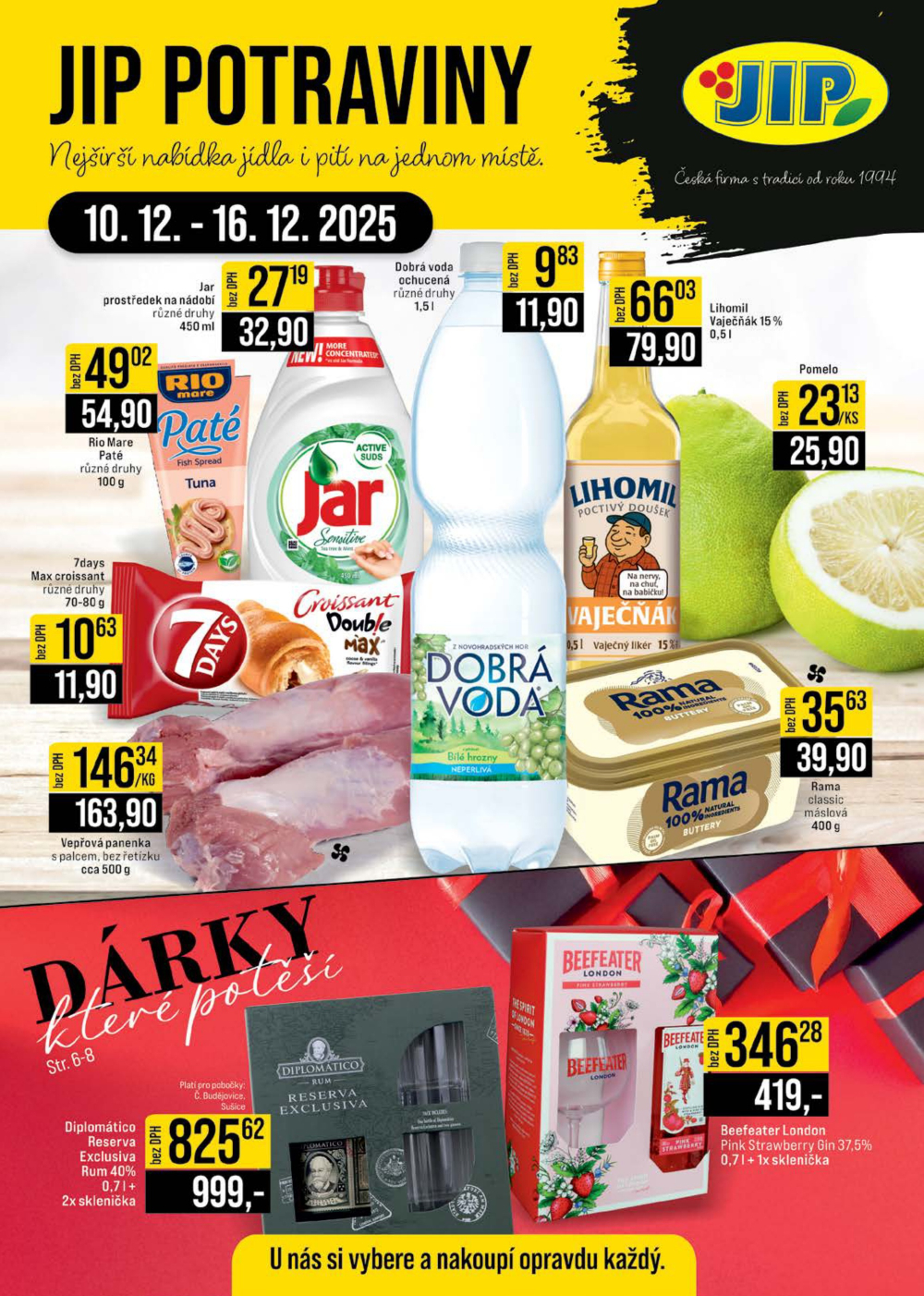 Leták JIP leták CC Cash & Carry - České Budějovice, Most, Náchod, Svoboda nad Úpou, Sušice - strana 1