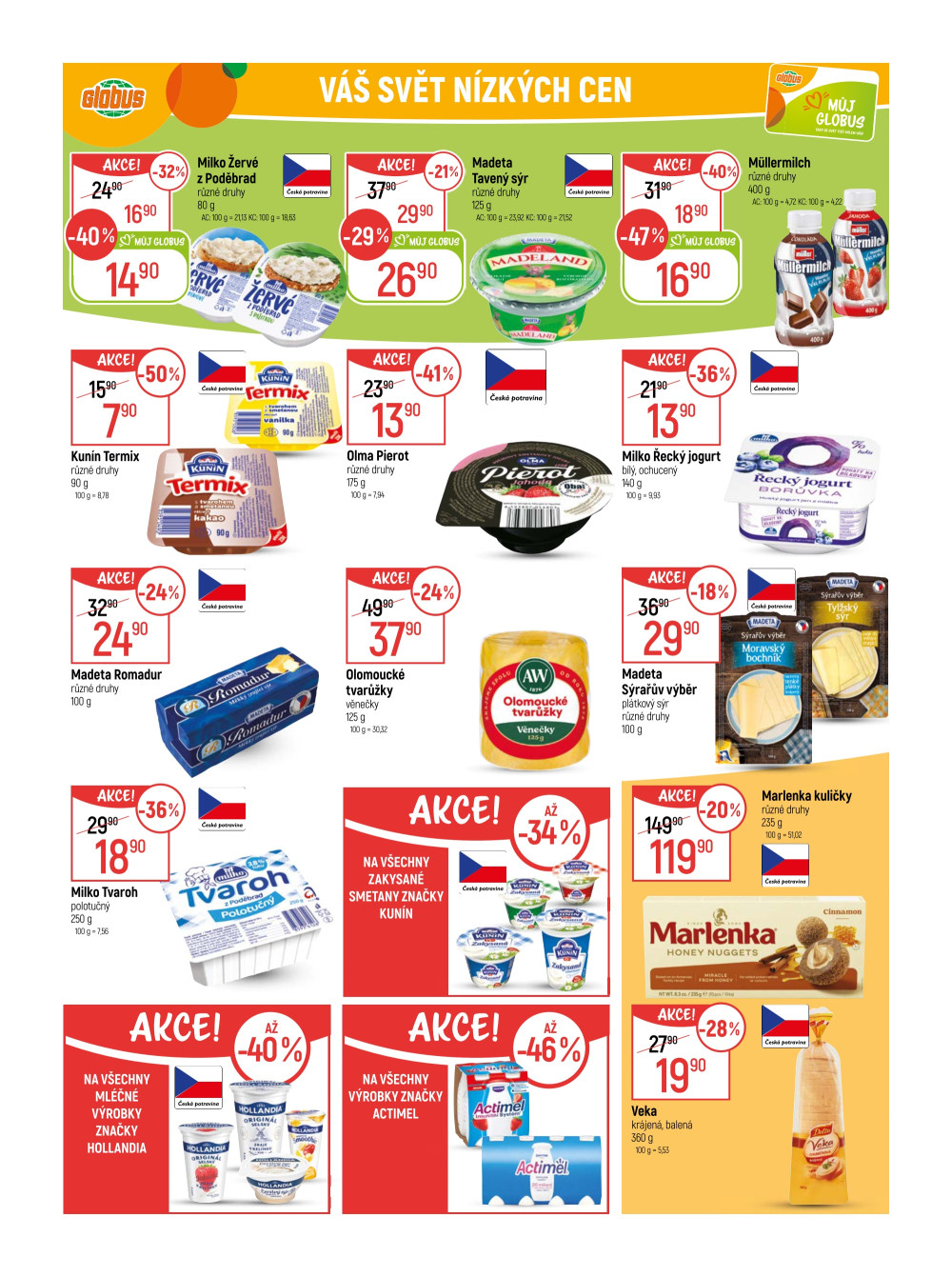 Leták Globus leták Praha - Černý Most - strana 24