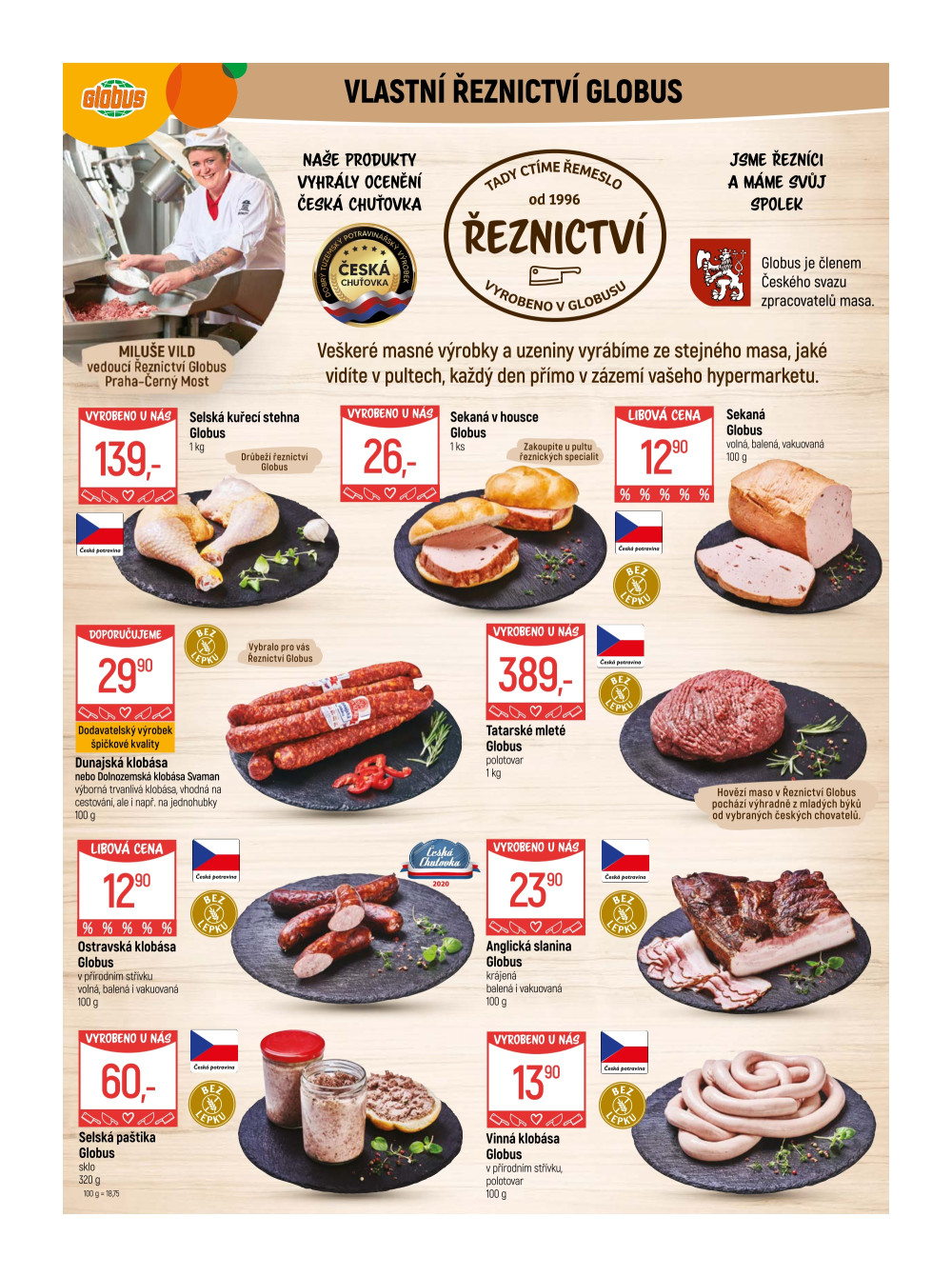 Leták Globus leták Praha - Černý Most - strana 2