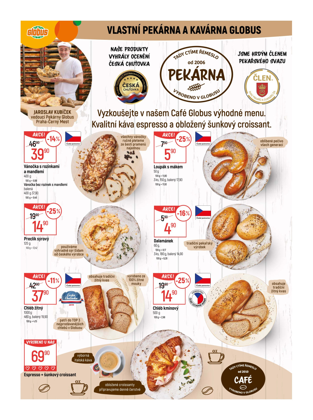 Leták Globus leták Praha - Černý Most - strana 4