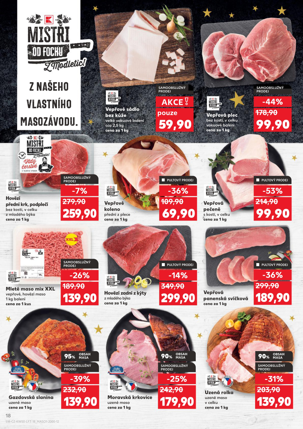 Leták Kaufland leták Třebíč, Spojovací - strana 18