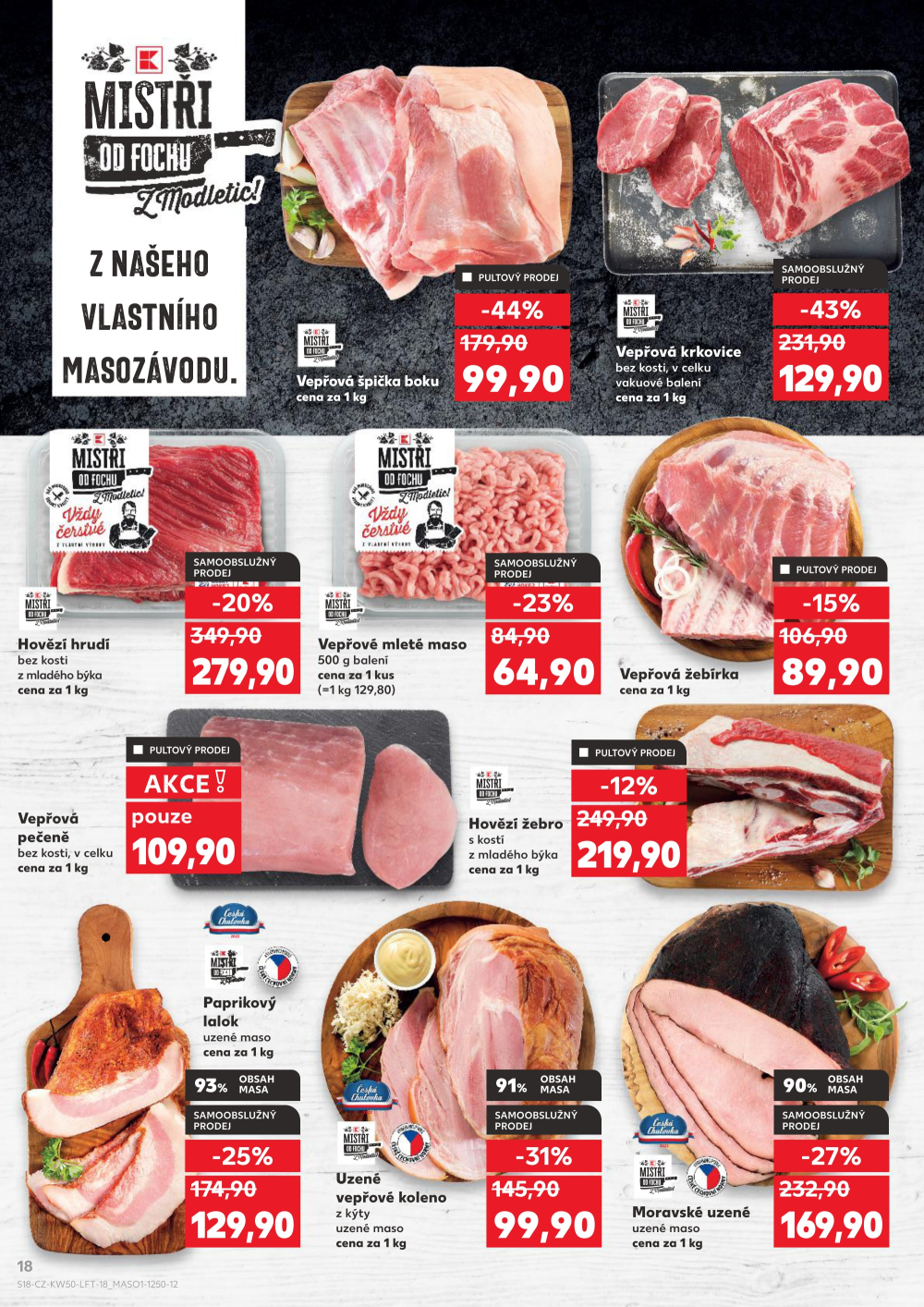 Leták Kaufland leták Velké Meziříčí - strana 18