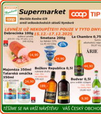 Akční leták COOP Jednota Nymburk Supermarket 