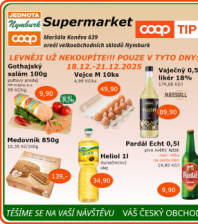 Akční leták COOP Jednota Nymburk Supermarket 