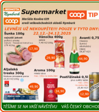 Akční leták COOP Jednota Nymburk Supermarket 
