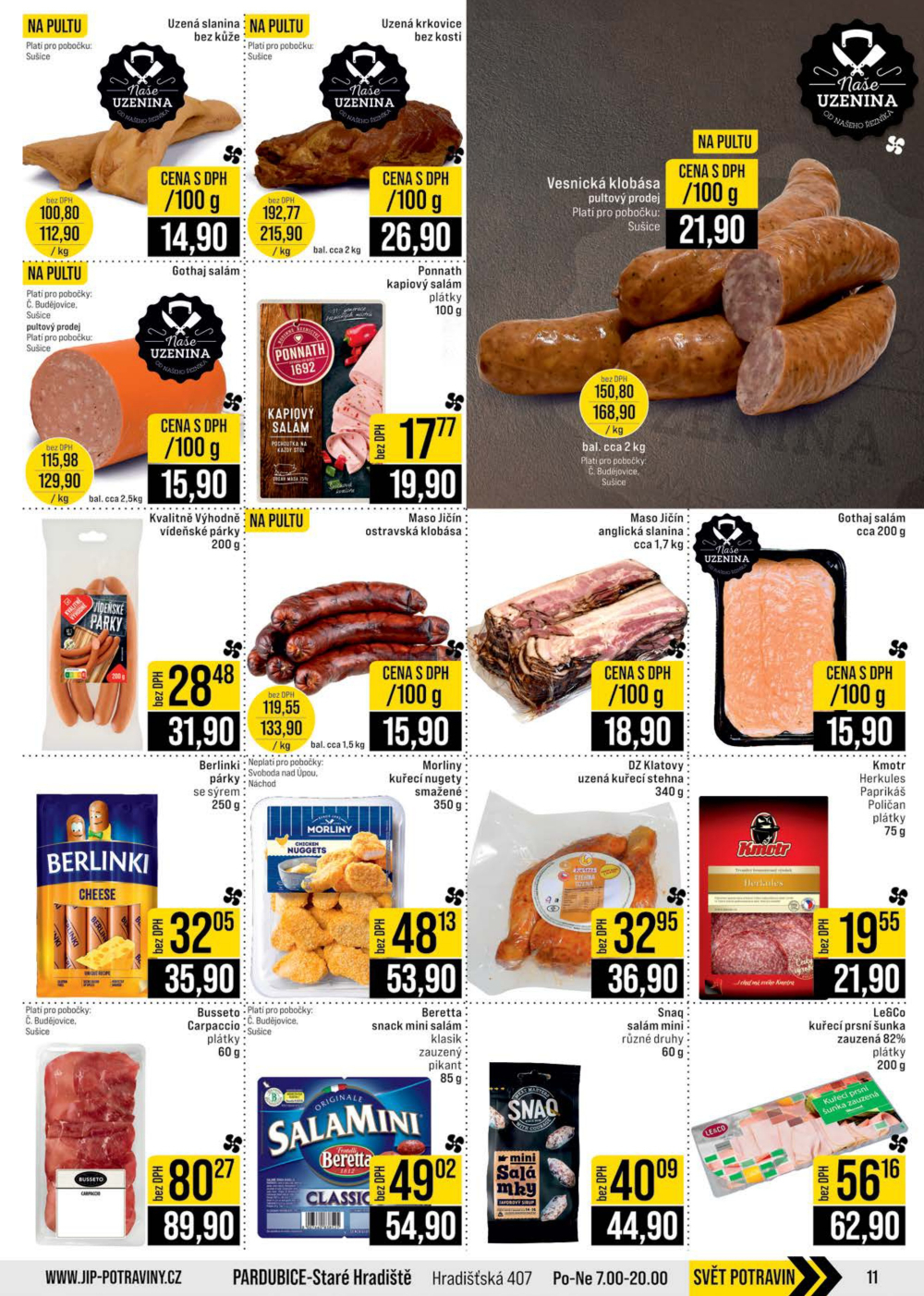 Leták JIP leták CC Cash & Carry - České Budějovice, Most, Náchod, Svoboda nad Úpou, Sušice - strana 11