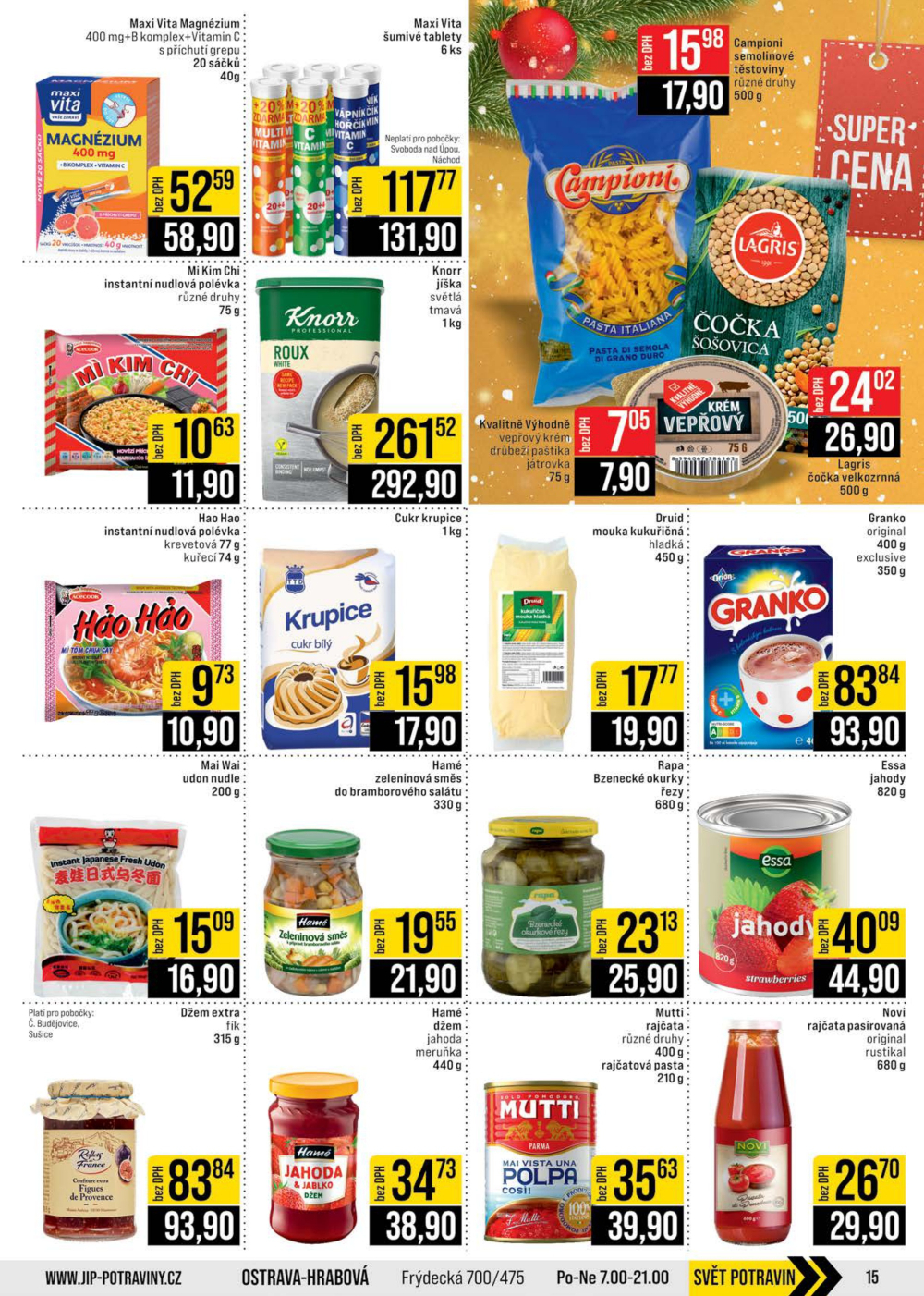 Leták JIP leták CC Cash & Carry - České Budějovice, Most, Náchod, Svoboda nad Úpou, Sušice - strana 15